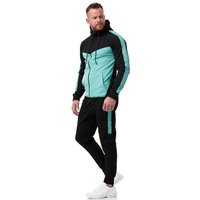 L.gonline Freizeitanzug Herren Jogging-ANZUG, mit Bündchen und Tunnelzug, Trainingsanzug (Kapuzenjacke mit Reißverschluss, Hose, 2-tlg), Fitness Freizeit Casual von L.gonline