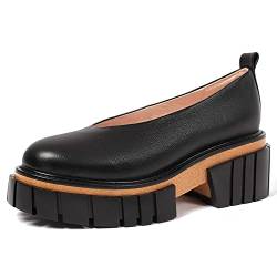 L37 - Damen Plateau Pumps Slow Down Baby Loafer, Naturleder, Damen Schuhe, Handgefertigte Schuhe, Einzigartiger Stil, Bequem und Elegant von L37 HANDMADE SHOES