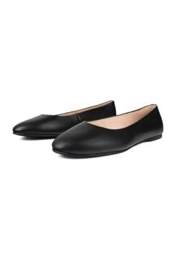 L37 HANDMADE SHOES Damen Ballerinas I Naturleder I Lederfutter I Handgefertigte Schuhe I Bequem und Elegant I Baby Come On I Ballet Flat, Black, 40 EU von L37 HANDMADE SHOES