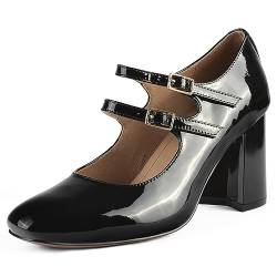 L37 HANDMADE SHOES Damen Damenpumps I High Heels I Lackleder I Handgefertigte Schuhe I Einzigartiger Stil I Feel This Way Pump, Black, 39 EU von L37 HANDMADE SHOES