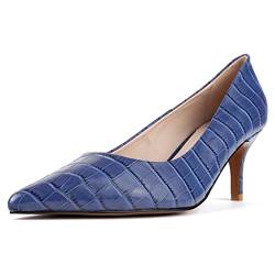 L37 HANDMADE SHOES Damen FINAL Effect Pump, Blue, 40 EU von L37 HANDMADE SHOES