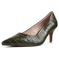 L37 HANDMADE SHOES Damen FINAL Effect Pump, Green, 37 EU von L37 HANDMADE SHOES