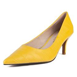 L37 HANDMADE SHOES Damen Final Effect Pump, Yellow, 37 EU von L37 HANDMADE SHOES