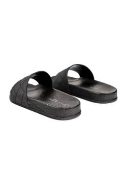 L37 HANDMADE SHOES Damen Hausschuhe | Strandschuhe | Indoor/Outdoor Badeshuhe | Slide Sandal, Black, 40 EU von L37 HANDMADE SHOES