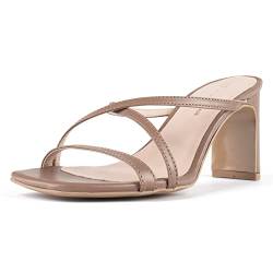 L37 HANDMADE SHOES Damen In Between Heeled Sandal, Nude, 39 EU von L37 HANDMADE SHOES