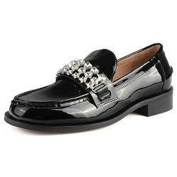 L37 HANDMADE SHOES Damen Lackleder I Handgefertigte Schuhe I Einzigartiger Stil I Invisible Empire Loafer, Black, 37 EU von L37 HANDMADE SHOES