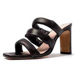 L37 HANDMADE SHOES Damen Litlle Space Heeled Sandal, Schwarz, 40 EU von L37 HANDMADE SHOES