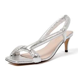 L37 HANDMADE SHOES Damen Morning Dew Heeled Sandal, Silber, 38 EU von L37 HANDMADE SHOES