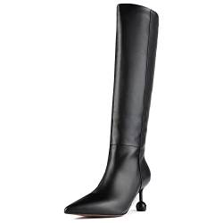 L37 HANDMADE SHOES Damen Move to The City Knee High Boot, Black, 38 EU von L37 HANDMADE SHOES