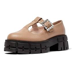 L37 HANDMADE SHOES Damen Noche De Berlin Loafer, Tan, 39 EU von L37 HANDMADE SHOES