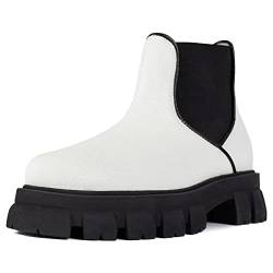 L37 HANDMADE SHOES Damen ONE of The Few Fashion Boot, White, 38 EU von L37 HANDMADE SHOES