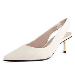 L37 HANDMADE SHOES Damen Palermo Pump, White, 39 EU von L37 HANDMADE SHOES