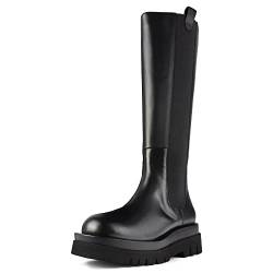 L37 HANDMADE SHOES Damen Pictures of You Knee High Boot, Black, 38 EU von L37 HANDMADE SHOES