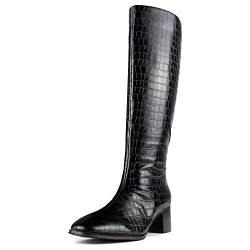 L37 HANDMADE SHOES Damen Polar Nights Knee High Boot, Black, 35 EU von L37 HANDMADE SHOES