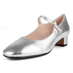 L37 HANDMADE SHOES Damen Pumps I Naturleder I Lederfutter I Handgefertigte Schuhe I Bequem und Elegant I Fall in Love I Pump, Silver, 38 EU von L37 HANDMADE SHOES