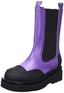 L37 HANDMADE SHOES Damen Purple Rain Mid Calf Boot, Violett, 35 EU von L37 HANDMADE SHOES