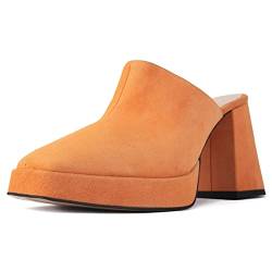 L37 HANDMADE SHOES Damen Rhythm of Love Pump, orange, 37 EU von L37 HANDMADE SHOES