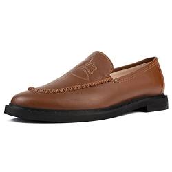 L37 HANDMADE SHOES Damen STILL Waiting Loafer Flat, Brown, 39 EU von L37 HANDMADE SHOES