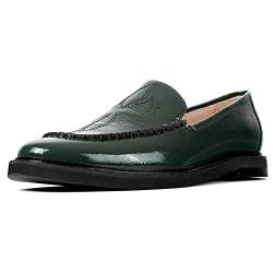 L37 HANDMADE SHOES Damen STILL Waiting Loafer Flat, Green, 39 EU von L37 HANDMADE SHOES