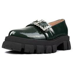 L37 HANDMADE SHOES Damen Shine ON You Crazy Diamond Loafer, Black, 38 EU von L37 HANDMADE SHOES