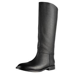 L37 HANDMADE SHOES Damen Simple Knee High Boot, Black, 36 EU von L37 HANDMADE SHOES