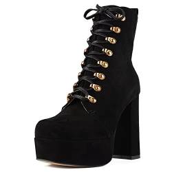 L37 HANDMADE SHOES Damen Sparkle Motion Fashion Boot, Black, 39 EU von L37 HANDMADE SHOES