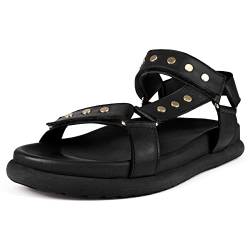 L37 HANDMADE SHOES Damen Starry Night Flat Sandal, Black, 37 EU von L37 HANDMADE SHOES