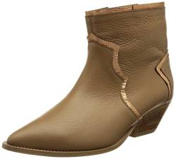 L37 HANDMADE SHOES Damen Stiefeletten I Naturleder I Handgefertigte Schuhe I Bequem und Elegant I Here Comes The Rain I Ankle Boot, Hellbraun/Gold, 36 EU von L37 HANDMADE SHOES