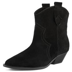 L37 HANDMADE SHOES Damen Stiefeletten Wildleder I Handgefertigte Schuhe I Einzigartiger Stil I New Somebody Else Ankle Boot, Black, 36 EU von L37 HANDMADE SHOES