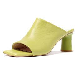 L37 HANDMADE SHOES Heeled Sandals YOU WANT THIS, Green, 41 von L37 HANDMADE SHOES