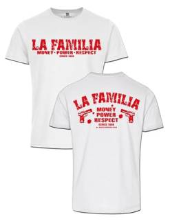 La Familia Herren T-Shirt, Funtshirt, Rockershirt, Kartell, Farbe weiß 100% Baumwolle 1999 Original (as3, Alpha, x_l, Regular, Regular, Weiss) von LA FAMILIA VIDA LOCA