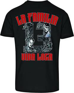 La Familia Herren T-Shirt Vida Loca Tattoo 13 (Schwarz, L) von LA FAMILIA VIDA LOCA