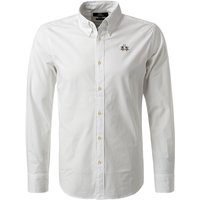 LA MARTINA Herren Hemd weiß Baumwolle Slim Fit von LA MARTINA