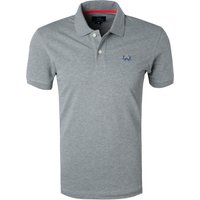 LA MARTINA Herren Polo-Shirt grau meliert Slim Fit von LA MARTINA