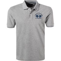 LA MARTINA Herren Polo-Shirt grau Baumwoll-Piqué von LA MARTINA