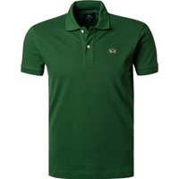 LA MARTINA Herren Polo-Shirt grün Baumwoll-Piqué Slim Fit von LA MARTINA