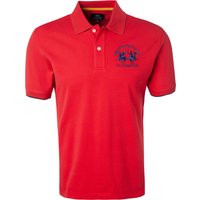 LA MARTINA Herren Polo-Shirt rot Baumwoll-Piqué von LA MARTINA