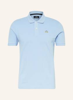 La Martina Piqué-Poloshirt Slim Fit blau von LA MARTINA