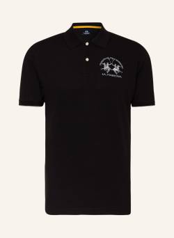 La Martina Piqué-Poloshirt schwarz von LA MARTINA