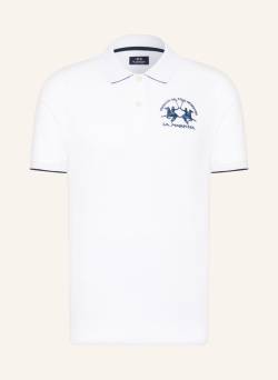 La Martina Piqué-Poloshirt weiss von LA MARTINA