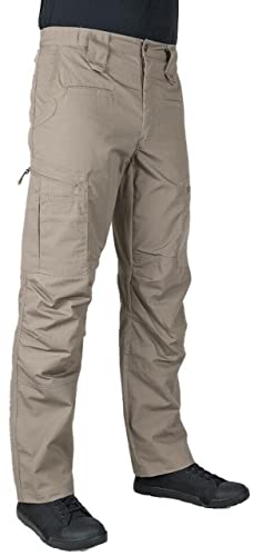 LA Police Gear Atlas Taktische Cargohose für Herren, leichte Stretch-Hose für Männer, strapazierfähige Ripstop-Arbeitshose, Boulder, 38W / 36L von LA Police Gear