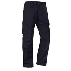 LA Police Gear wasserdichte taktische Herren-Hose mit elastischem Bund - Blau - 36W / 34L von LA Police Gear