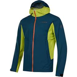 LA SPORTIVA Herren Discover Jacke, storm blue-lime punch, XL von LA SPORTIVA