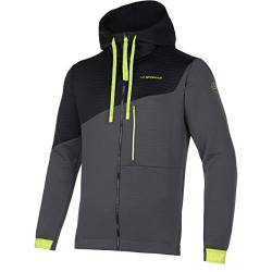 LA SPORTIVA Herren Method Hoodie Jacke, Carbon-Lime Punch, M von LA SPORTIVA