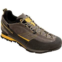 LA SPORTIVA M Boulder X Grau - Robuster Herren Approach-Schuh, Größe EU 40.5 - Farbe Grey - Yellow von LA SPORTIVA