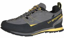 LA SPORTIVA M Boulder X Grau - Robuster Herren Approach-Schuh, Größe EU 41.5 - Farbe Grey - Yellow von LA SPORTIVA