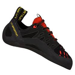 LA SPORTIVA M Tarantulace Schwarz - Bequemer vielseitiger Herren Leder-Kletterschuh, Größe EU 39.5 - Farbe Black - Poppy von LA SPORTIVA