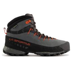 LA SPORTIVA M Tx 4 Mid GTX Grau-Rot - Gore-Tex Wasserdichter atmungsaktiver Gore-Tex Herren-Wanderschuh, Größe EU 41. von LA SPORTIVA