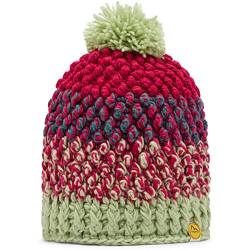 LA SPORTIVA W Terry Beanie Grün-Rot - Warme komfortable Damen Mütze, Größe S-M - Farbe Celadon - Alpine von LA SPORTIVA