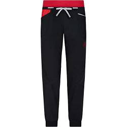 La Sportiva Damen Mantra Pant W Hibiskus Hose, Schwarz (Black/Hibiscus), M von LA SPORTIVA